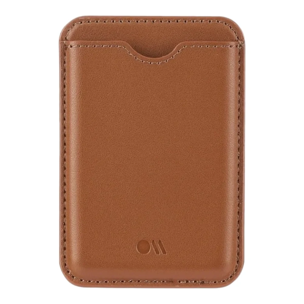 Case Mate Magnetic Card Holder Works With MagSafe Wallet (Cognac Brown)